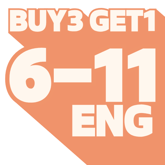 Age 6-11: Eng (Buy-3-Get-1)