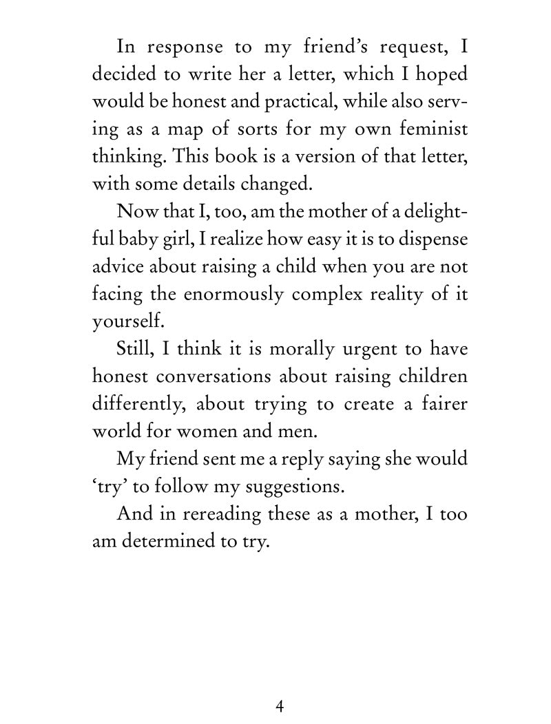 Dear Ijeawele, or A Feminist Manifesto in Fifteen Suggestions