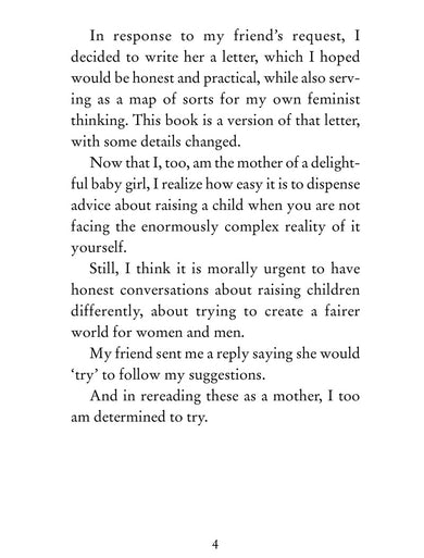 Dear Ijeawele, or A Feminist Manifesto in Fifteen Suggestions