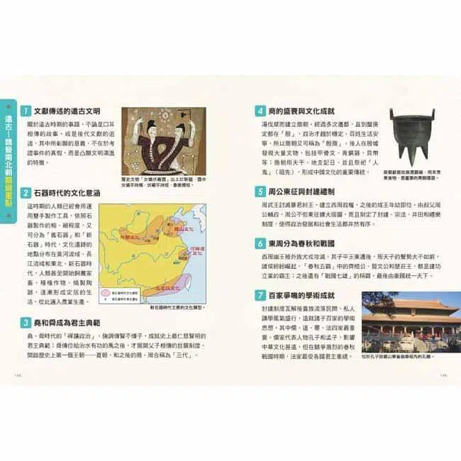 漫畫中國歷史關鍵時刻 #01 - 遠古時期至魏晉南北朝-非故事: 歷史戰爭 History & War-買書書 BuyBookBook