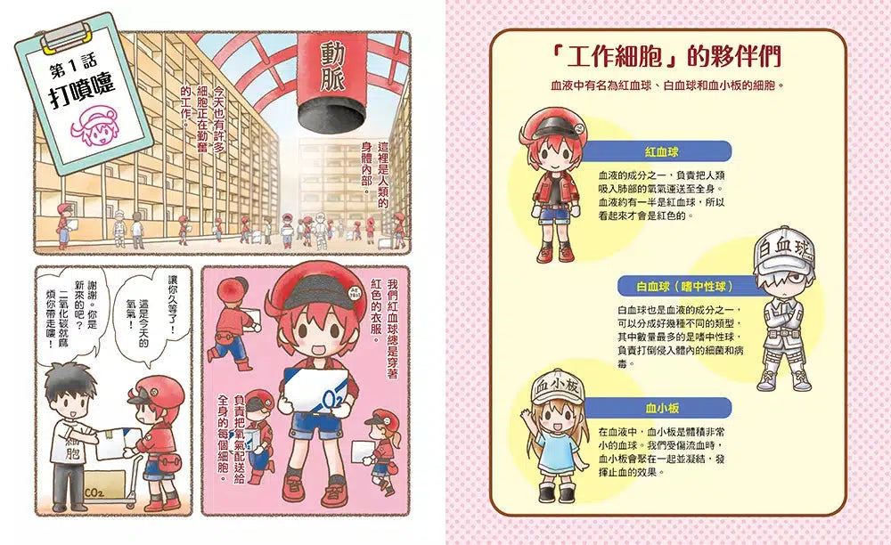 繪本工作細胞 #01 敵人入侵!白血球與細菌大對決-非故事: 常識通識 General Knowledge-買書書 BuyBookBook
