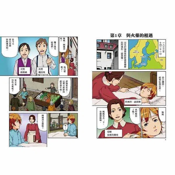 漫畫版世界偉人傳記 #06 - 和平!諾貝爾-非故事: 人物傳記 Biography-買書書 BuyBookBook