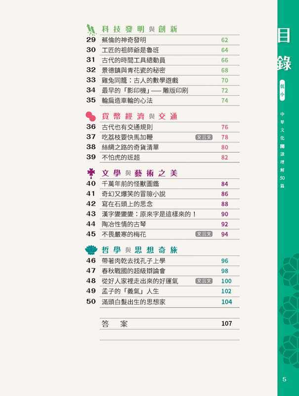 童話夢工場 中華文化閱讀理解50篇(低小)