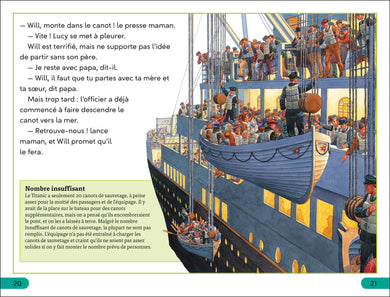 DK Super Readers Level 3 French Translation Titanic - Le Titanic interior 5 (ISBN 9780593968239)