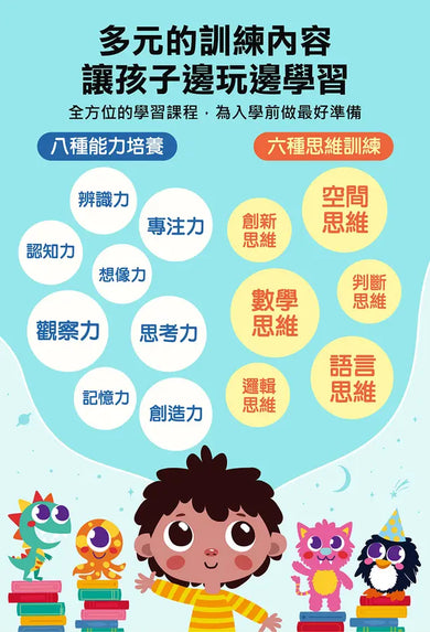 聰明IQ腦力訓練書-數字.迷宮.找不同-Children’s interactive and activity books and kits-買書書 BuyBookBook