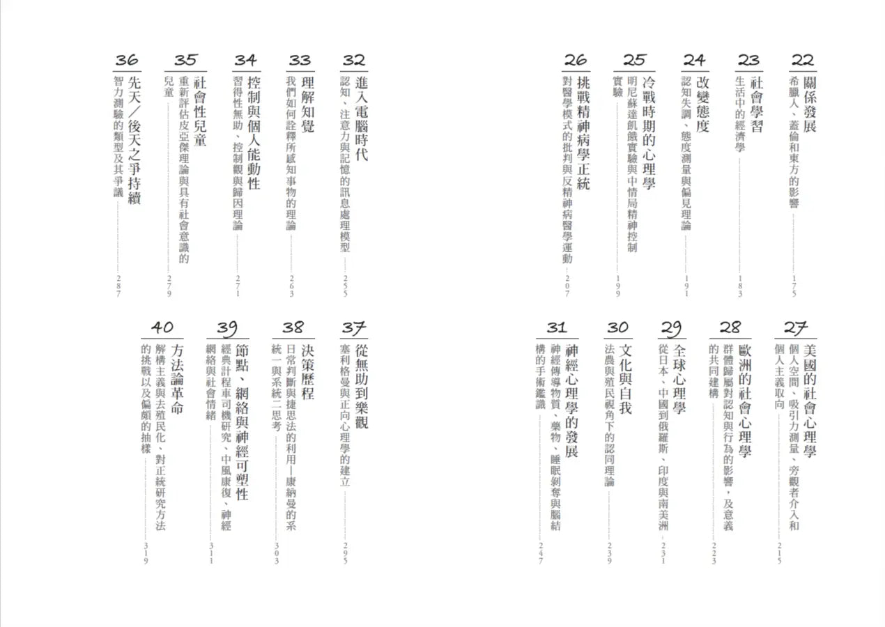 心理學的40堂公開課