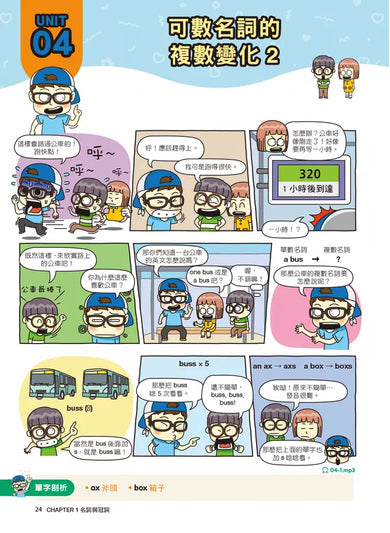 漫畫英語文法王(第1彈) (附:單字MP3音檔QR Code)-Children’s Educational: Language/ literature/ literacy-買書書 BuyBookBook