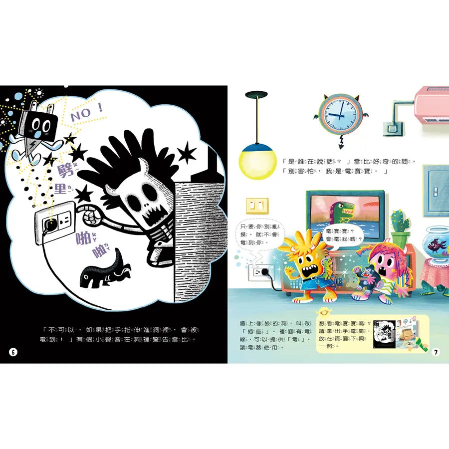 洞洞裡有電怪獸?