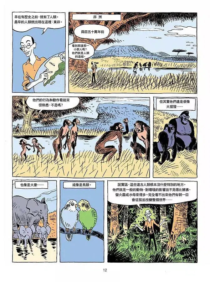 人類大歷史:知識漫畫 1 人類誕生-非故事: 歷史戰爭 History & War-買書書 BuyBookBook