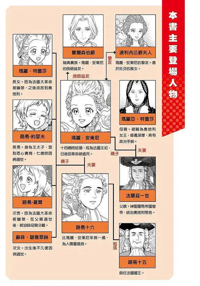 漫畫版名人傳 殞命於革命的悲劇王妃 瑪麗.安東尼-非故事: 人物傳記 Biography-買書書 BuyBookBook