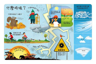 想問什麼翻翻書:關於天氣你想知道什麼?-Children’s / Teenage general interest: Nature and animals-買書書 BuyBookBook