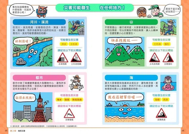 看漫畫輕鬆學:防災知識-非故事: 常識通識 General Knowledge-買書書 BuyBookBook