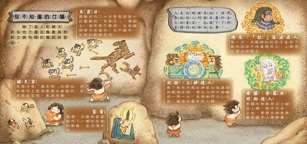 好久好久,我們的神話故事:女媧造人