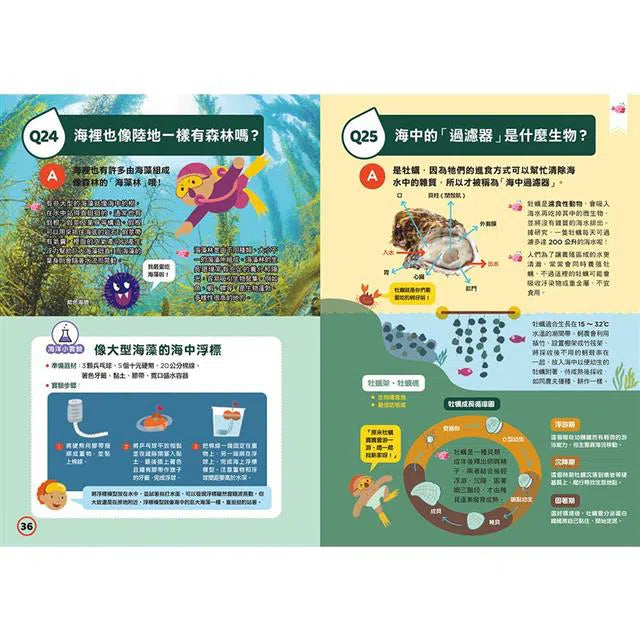 中小學生必讀100問 4冊套書(天氣 X 地震 X 天文 X 海洋)-非故事: 常識通識 General Knowledge-買書書 BuyBookBook