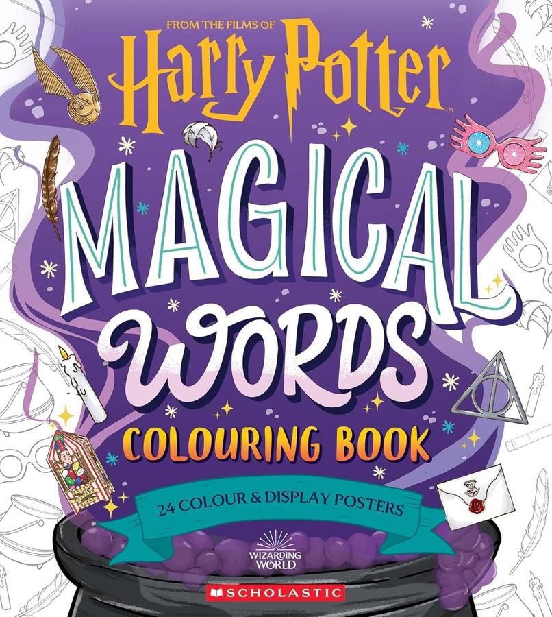 Magical Words Colouring Book-Children’s interactive and activity books and kits-買書書 BuyBookBook