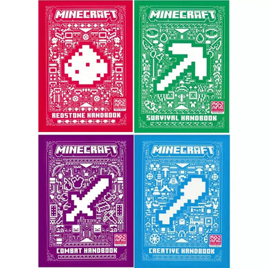 All New Official Minecraft Combat Handbook 4 Books Collection Set (Mojang AB)-Hobbies/ quizzes/ games-買書書 BuyBookBook