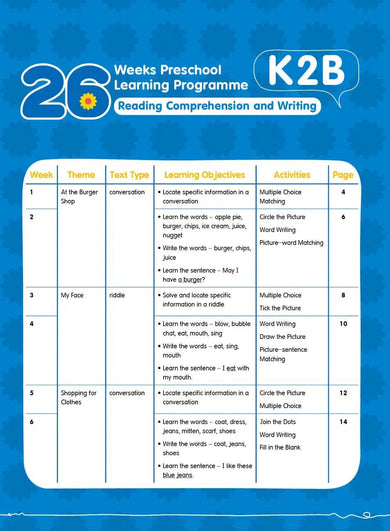 26週學前教育系列 - 幼兒英語 - 閱讀理解及寫作 (英式英語QR Code)-補充練習: 英文科 English-買書書 BuyBookBook