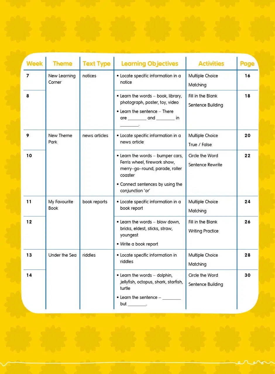 26週學前教育系列 - 幼兒英語 - 閱讀理解及寫作 (英式英語QR Code)-補充練習: 英文科 English-買書書 BuyBookBook