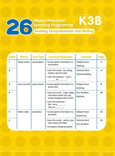26週學前教育系列 - 幼兒英語 - 閱讀理解及寫作 (英式英語QR Code)-補充練習: 英文科 English-買書書 BuyBookBook