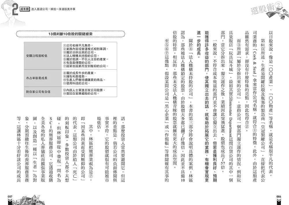 漫畫 彼得林區10倍+選股術