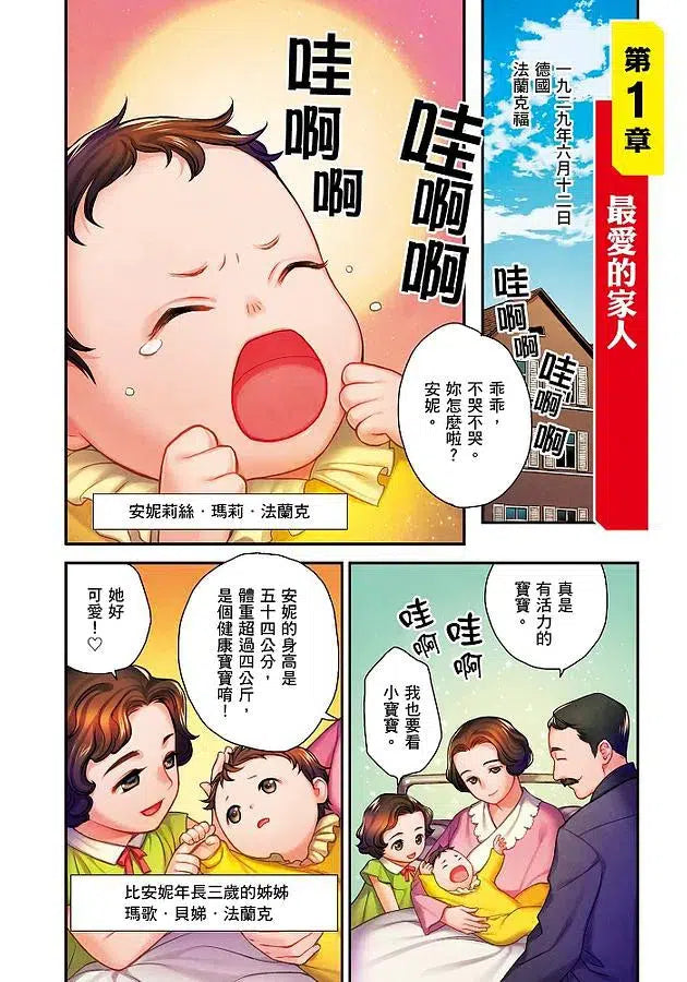 漫畫版名人傳 在日記中祈求和平的少女 安妮.法蘭克-非故事: 人物傳記 Biography-買書書 BuyBookBook