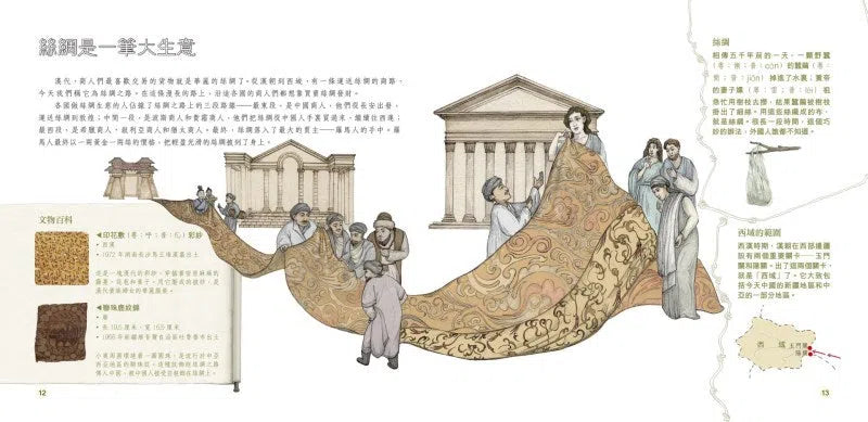 中國國家博物館兒童歷史百科繪本 - 商業,從貝殼到絲綢-非故事: 歷史戰爭 History & War-買書書 BuyBookBook