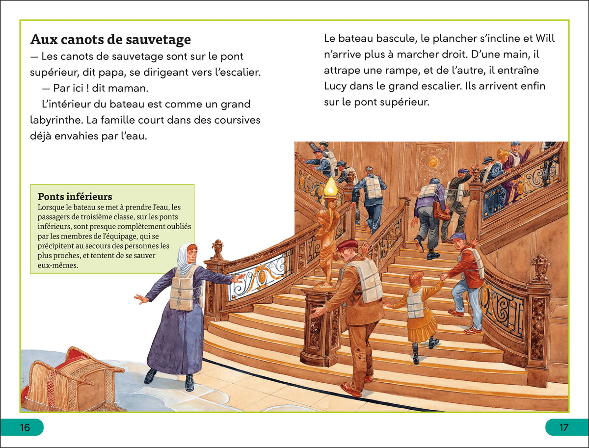 DK Super Readers Level 3 French Translation Titanic - Le Titanic interior 4 (ISBN 9780593968239)