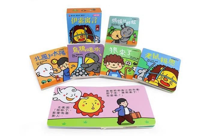 伊索寓言:幼幼撕不破小小書 (紙板書 5冊套裝)-故事: 兒童繪本 Picture Books-買書書 BuyBookBook