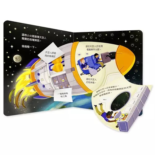 偷偷看一下:火箭 (翻翻書)-非故事: 天文地理 Space & Geography-買書書 BuyBookBook