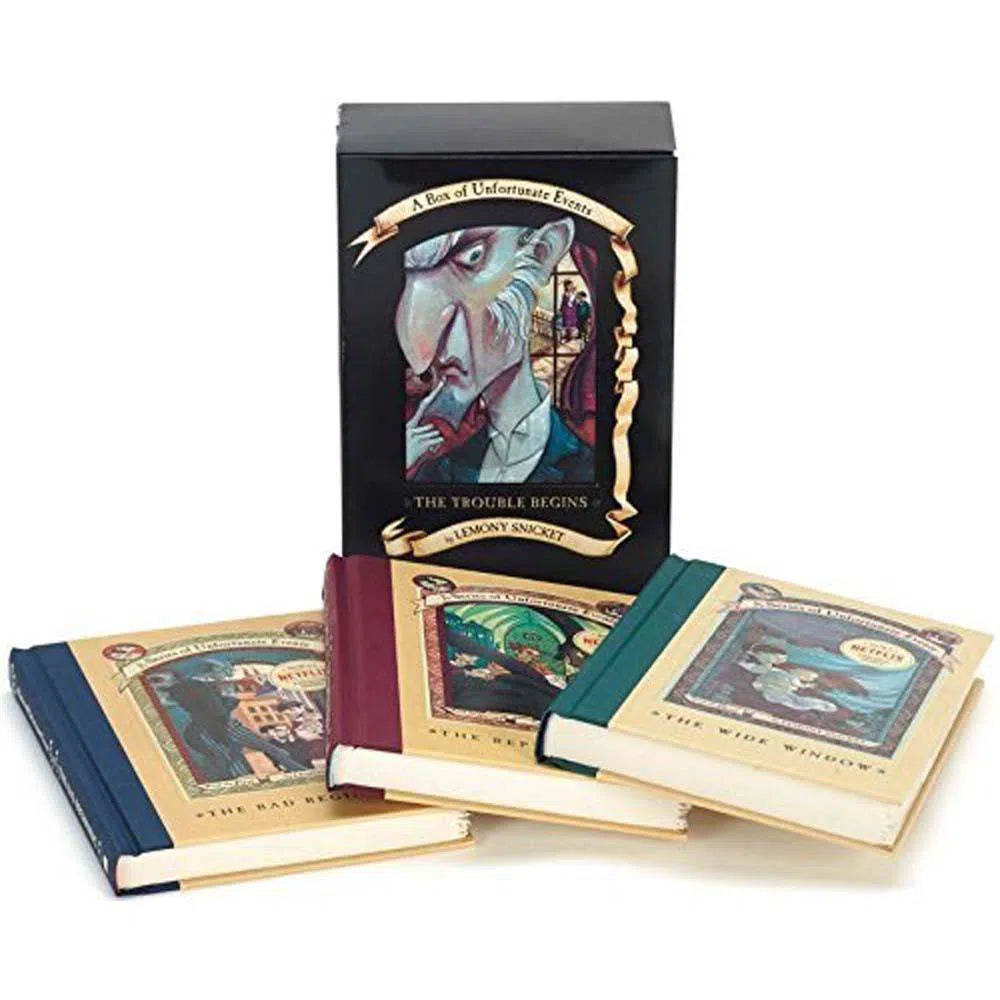 A Series of Unfortunate Events #01-03 The Trouble Begins (3 Books) (Hardback) (Lemony Snicket) Harpercollins US