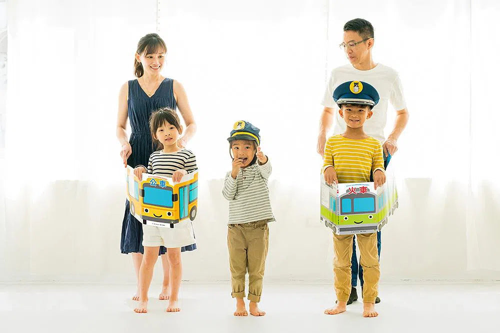 新井洋行360度環繞閱讀互動遊戲繪本:公車-故事: 兒童繪本 Picture Books-買書書 BuyBookBook