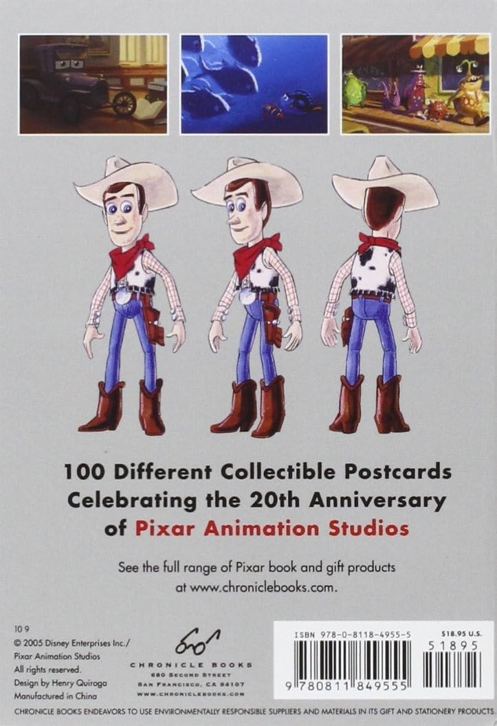Art of Pixar: 100 Collectible Postcards (Book of Postcards, Disney Postcards, Animated Gift Card)-Film/ television/ radio and performing arts-買書書 BuyBookBook