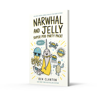 Narwhal and Jelly: Super Pod Party Pack! (Ben Clanton)-Children’s / Teenage fiction: Humorous stories-買書書 BuyBookBook