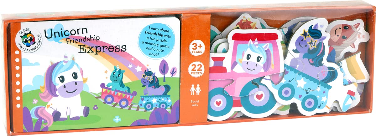 Unicorn Friendship Express (Learning Train) (Anne Sofie Sternberg)-Children’s interactive and activity books and kits-買書書 BuyBookBook