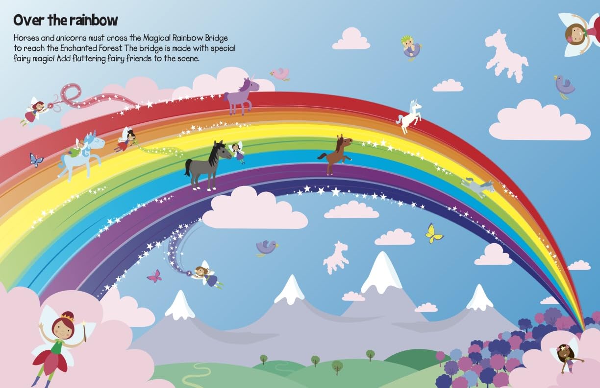 555 Sticker Fun - Horses and Unicorns (Activity Book) (Oakley Graham)