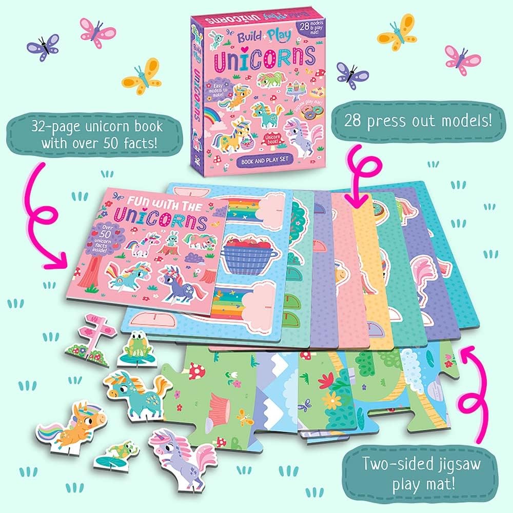 Build and Play Kit: Build and Play Unicorns (Robyn Gale)-Children’s / Teenage general interest: Hobbies/ quizzes/ toys and games-買書書 BuyBookBook