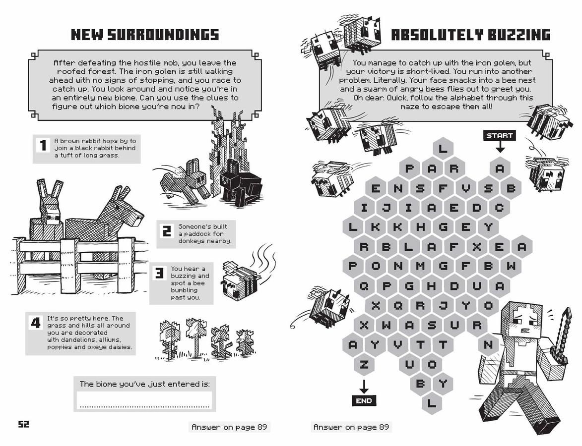 Minecraft Brain Games (Mojang AB)-Children’s / Teenage general interest: Hobbies/ quizzes/ toys and games-買書書 BuyBookBook