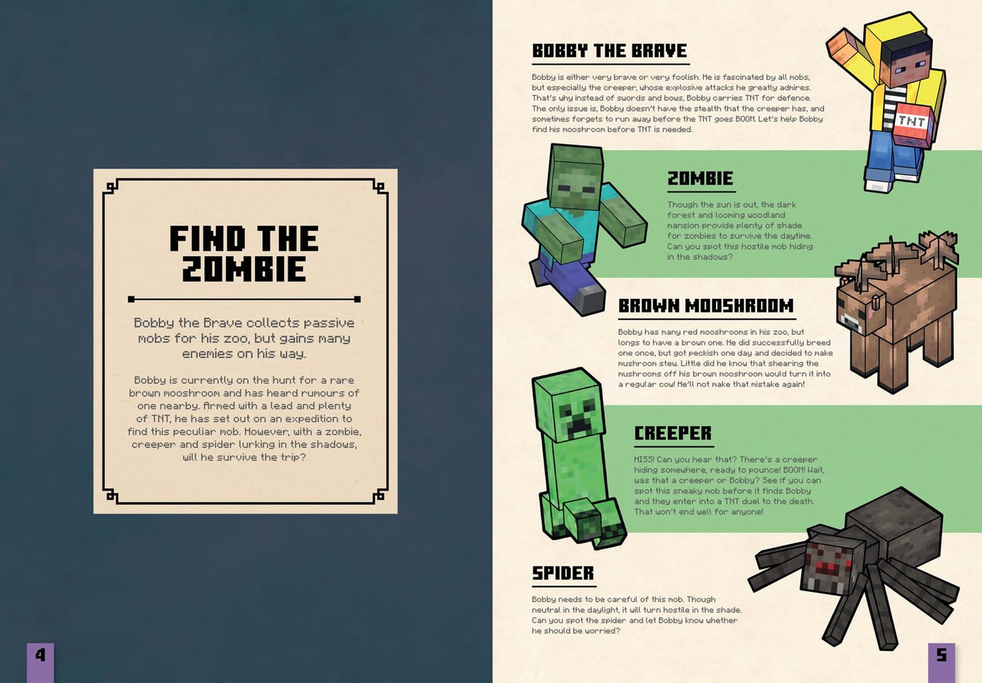 Minecraft: Where's the Zombie? And Other Mobs (Mojang AB)-Children’s / Teenage general interest: Hobbies/ quizzes/ toys and games-買書書 BuyBookBook