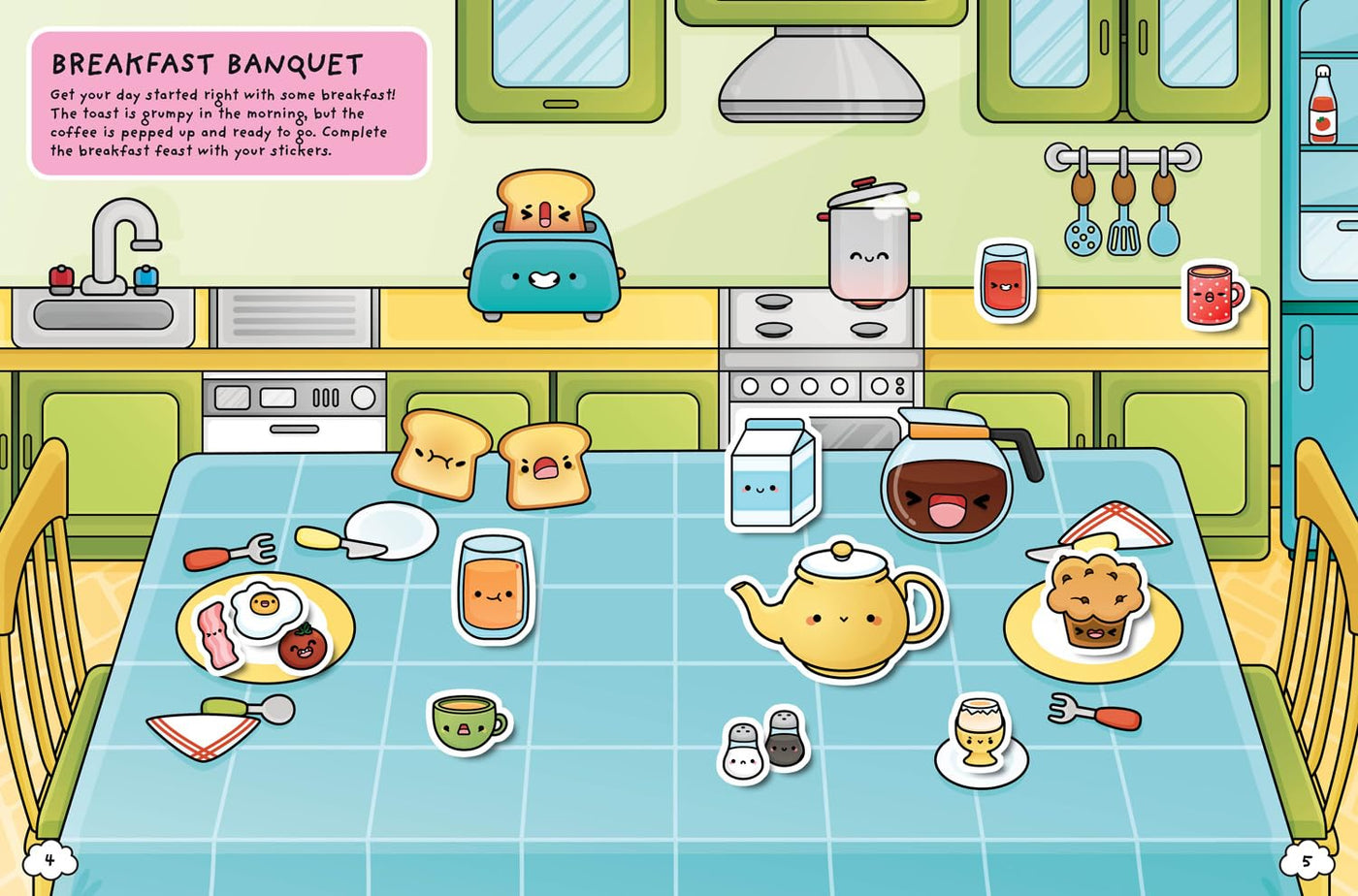 Cosy Cute Mini Food Sticker book (Cosy Cute)-Children’s / Teenage general interest: Hobbies/ quizzes/ toys and games-買書書 BuyBookBook