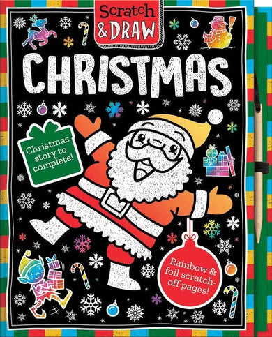 Scratch and Draw Christmas (Scratch Art Activity Book) (Kit Elliot)