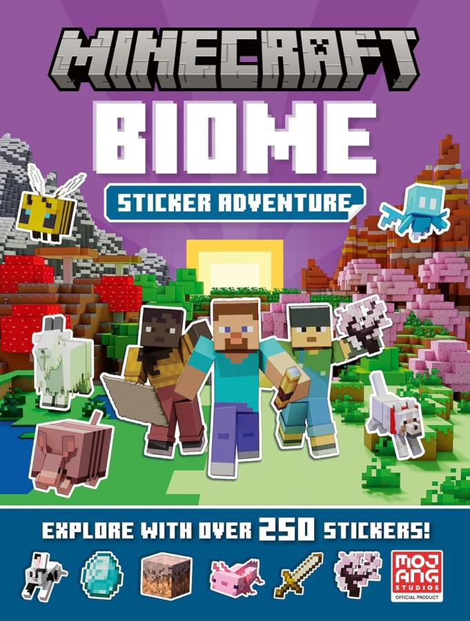 Minecraft Biome Adventure Sticker Book (Mojang AB)-Children’s interactive and activity books and kits-買書書 BuyBookBook