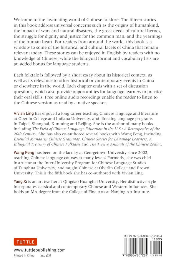 Chinese Folktales for Language Learners: Famous Folk Stories in Chinese and English (Vivian Ling)-Fiction: Traditional stories/ myths/ fairy tales-買書書 BuyBookBook