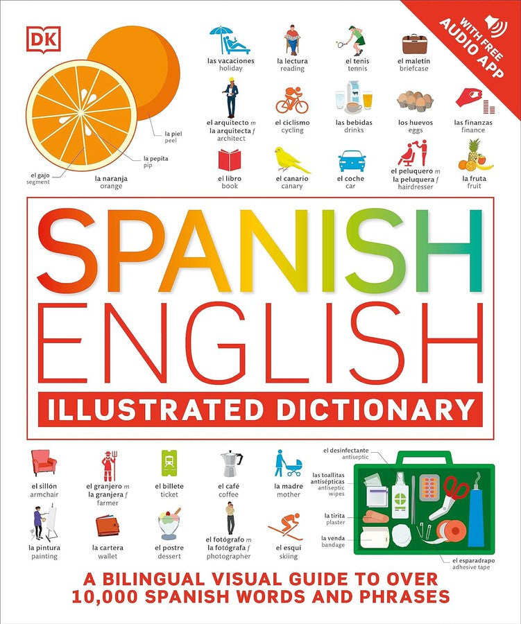 Spanish English Illustrated Dictionary-Bilingual and multilingual dictionaries-買書書 BuyBookBook