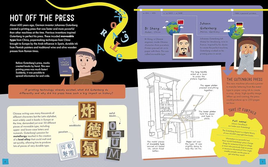 Discoveries and Inventions: What's Technology?: The Who, Where, Why and How! (Frances Durkin)-Children’s / Teenage general interest: Science and technology-買書書 BuyBookBook