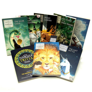 The Chronicles of Narnia + Trivia Book Box Set (8 Books) (Paperback)