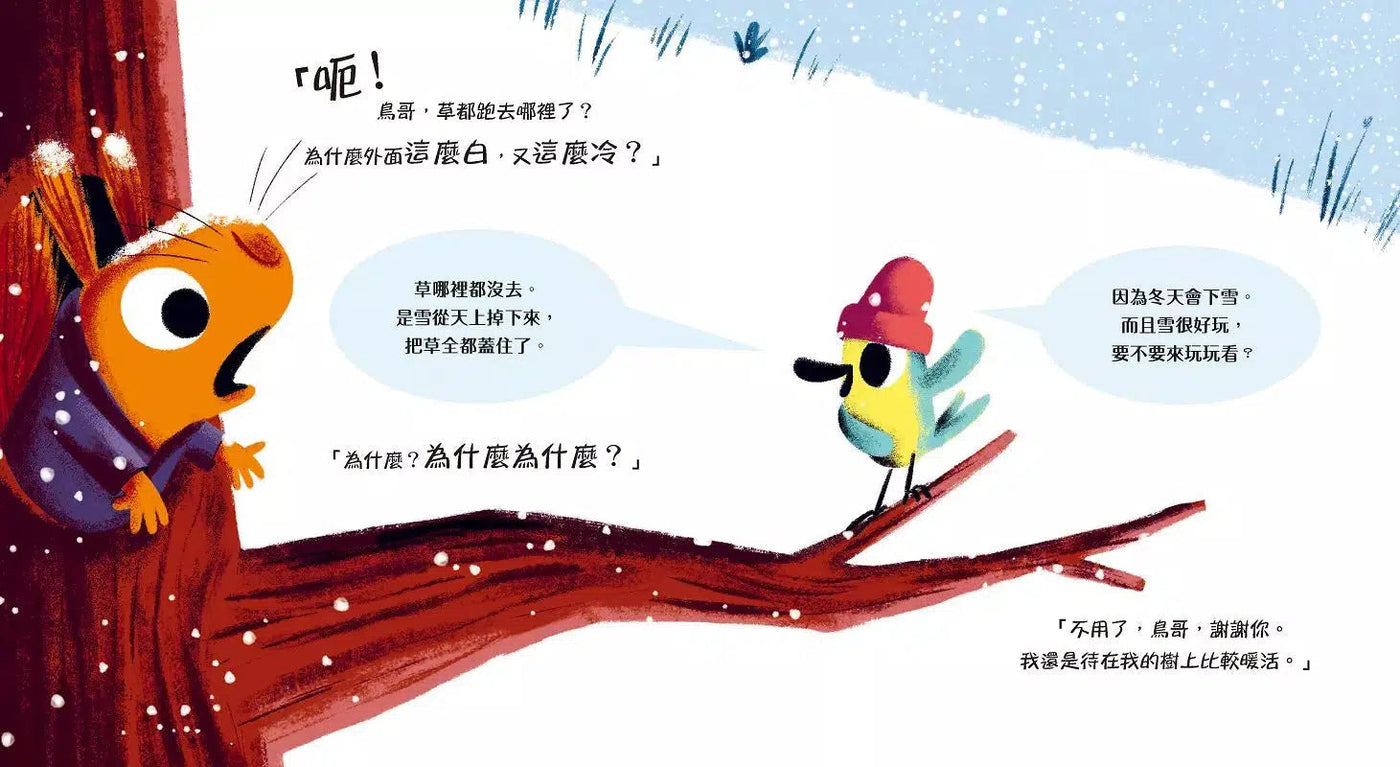 誰偷走了我的雪花?【森林動物的季節故事書3-冬天別走】(3~9歲抱緊緊小松鼠繪本)-故事: 兒童繪本 Picture Books-買書書 BuyBookBook