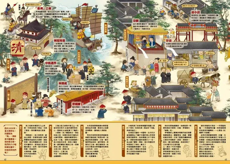 六小喵「中國歷史」全景大地圖(全彩精裝):附【歷史喵劇場】全彩導讀別冊-非故事: 歷史戰爭 History & War-買書書 BuyBookBook
