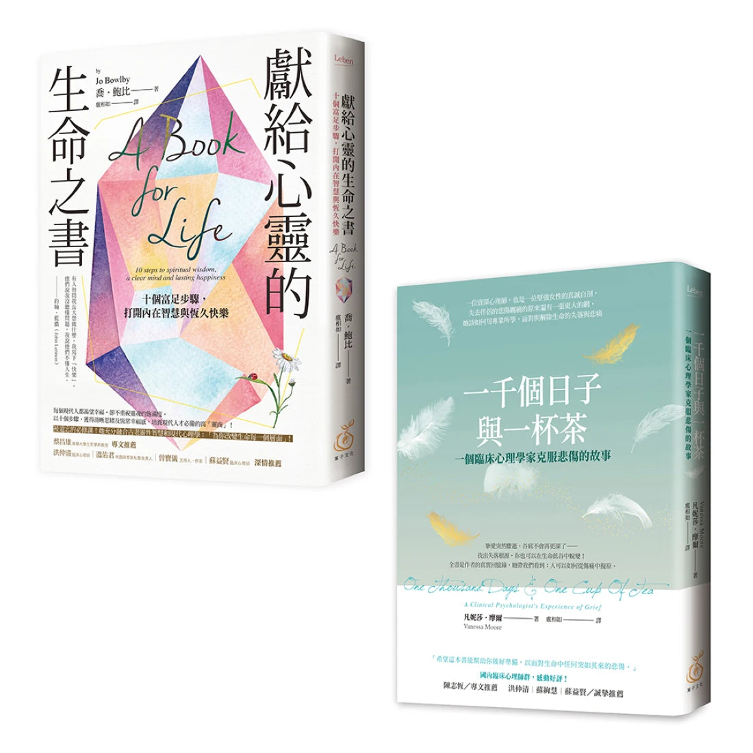 安穩心力量:破碎也可以修復(聊心套書兩本) 《一千個日子與一杯茶:一個臨床心理學家克服悲傷的故事》+《獻給心靈的生命之書:十個富足步驟,打開內在智慧與恆久快樂》 平裝書 Paperback