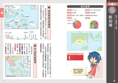 考前衝刺看漫畫!補教名師畫重點【又帥又美3冊套書】:世界史+世界地理+文化史 平裝書 Paperback