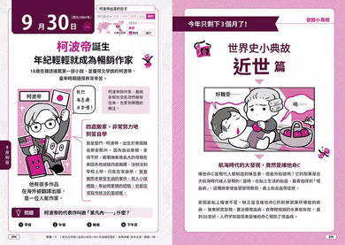 寫給中小學生的圖說世界史:一天一頁,三分鐘讀懂歷史上的今天